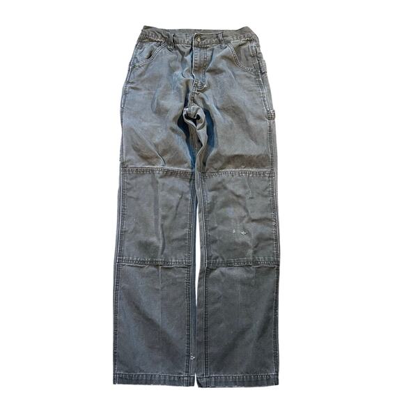 Vintage Y2K Lakin McKey Heavy Canvas Workwear Double Knee Pants 30x34 - Picture 3 of 5